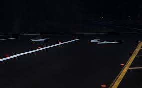 reflective highway lane markers