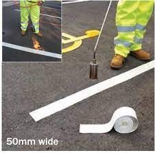 white thermoplastic road markings