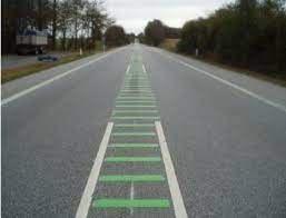 road centre line markings