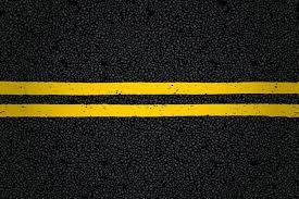 road line yellow