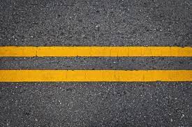 double yellow line side of road