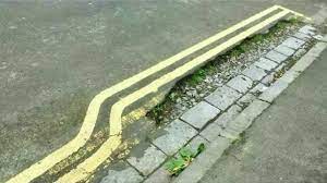 getting double yellow lines painted