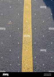 one yellow line on road
