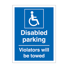 disabled parking