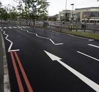zig zag road markings