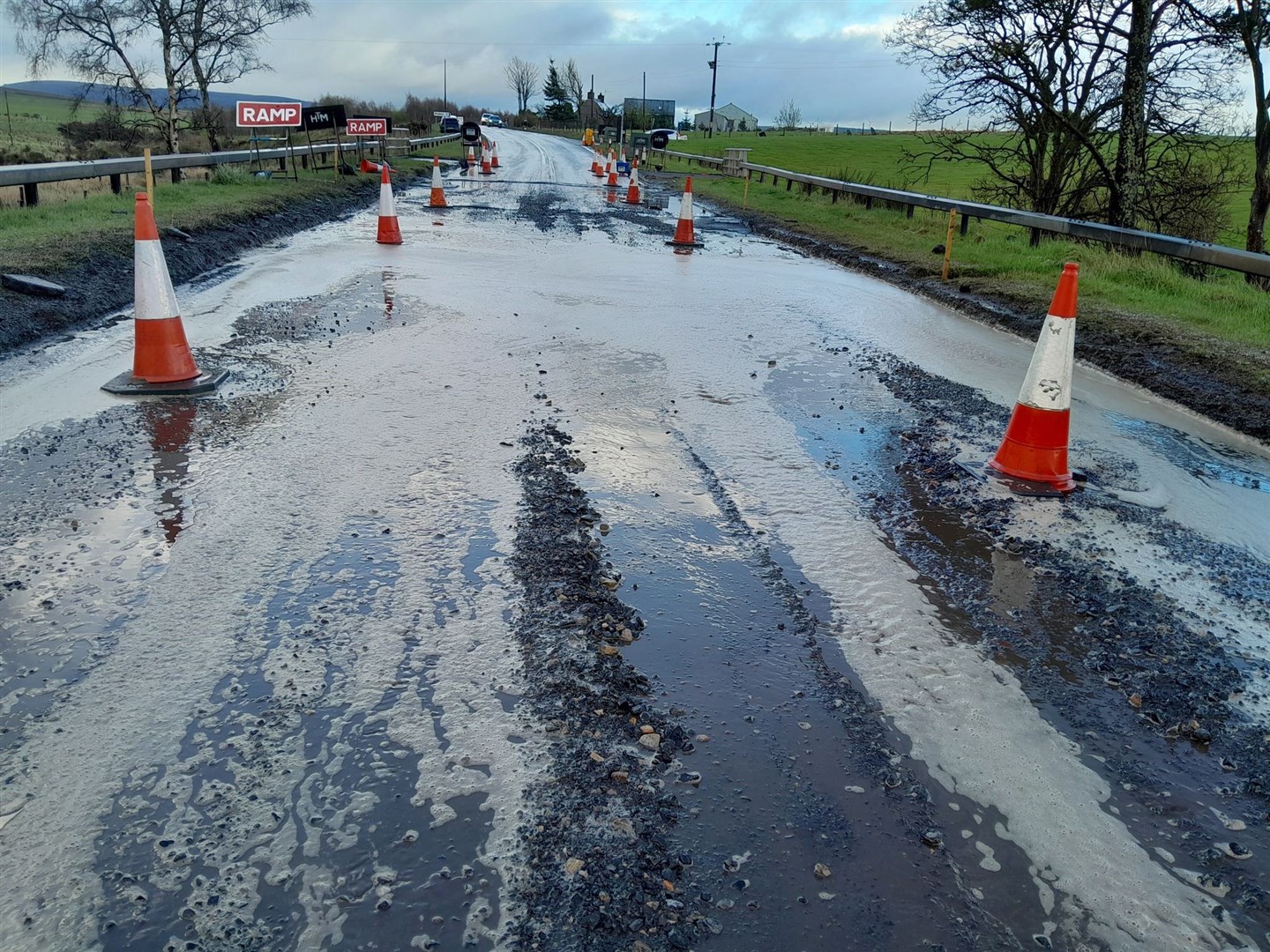 a76 road closure