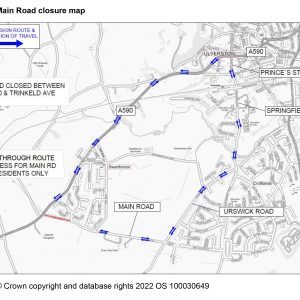 a85 road closure