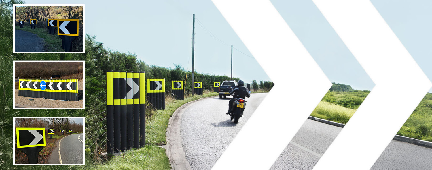 chevron road marking