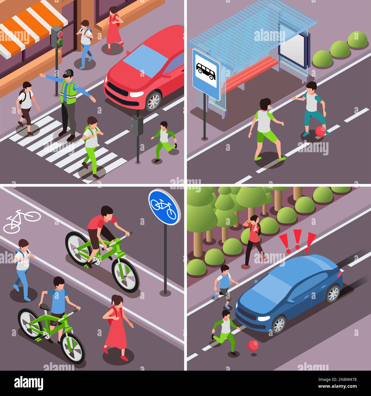 crossing the road safely