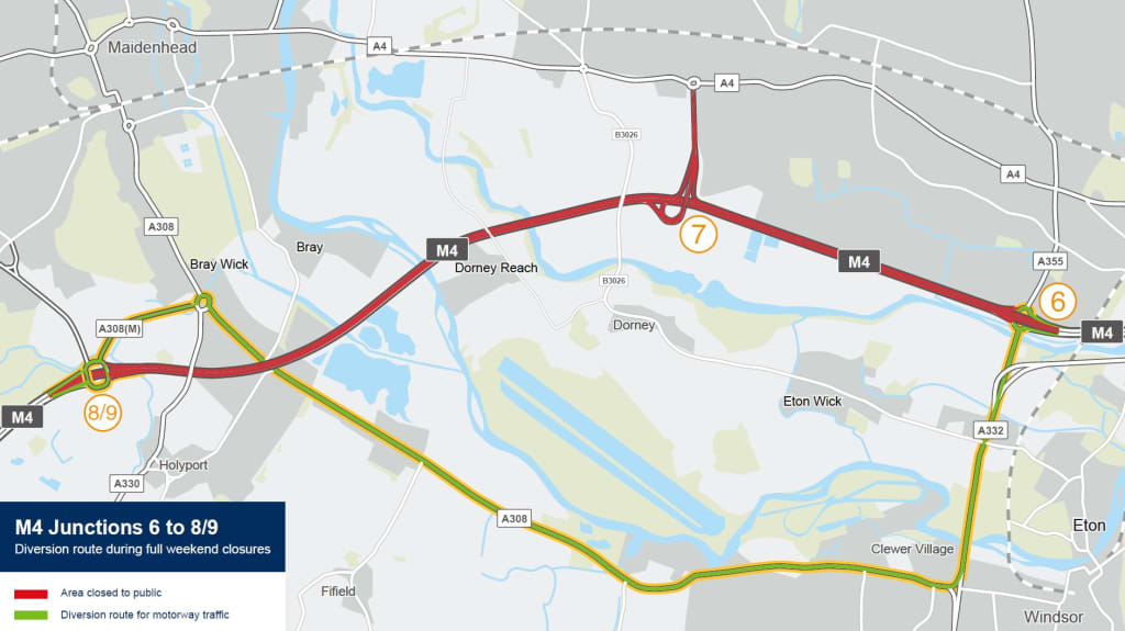 m4 closures june 2022