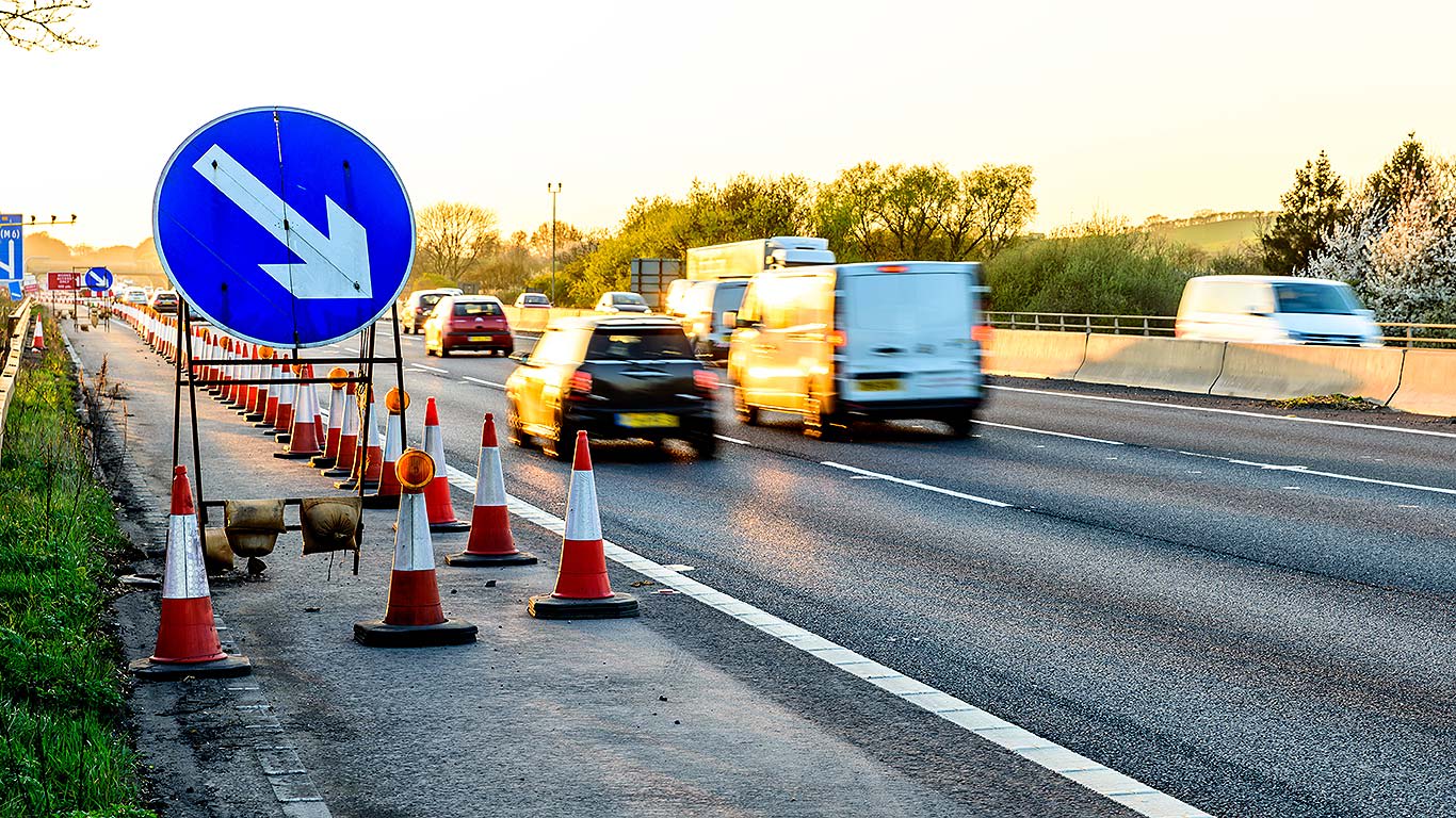 m1 road works