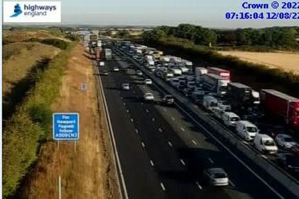 m1 roadworks today