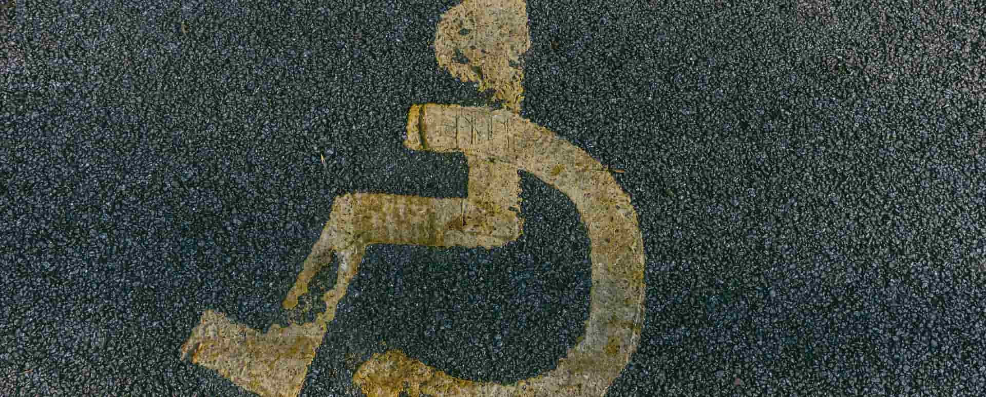 disabled bay without sign