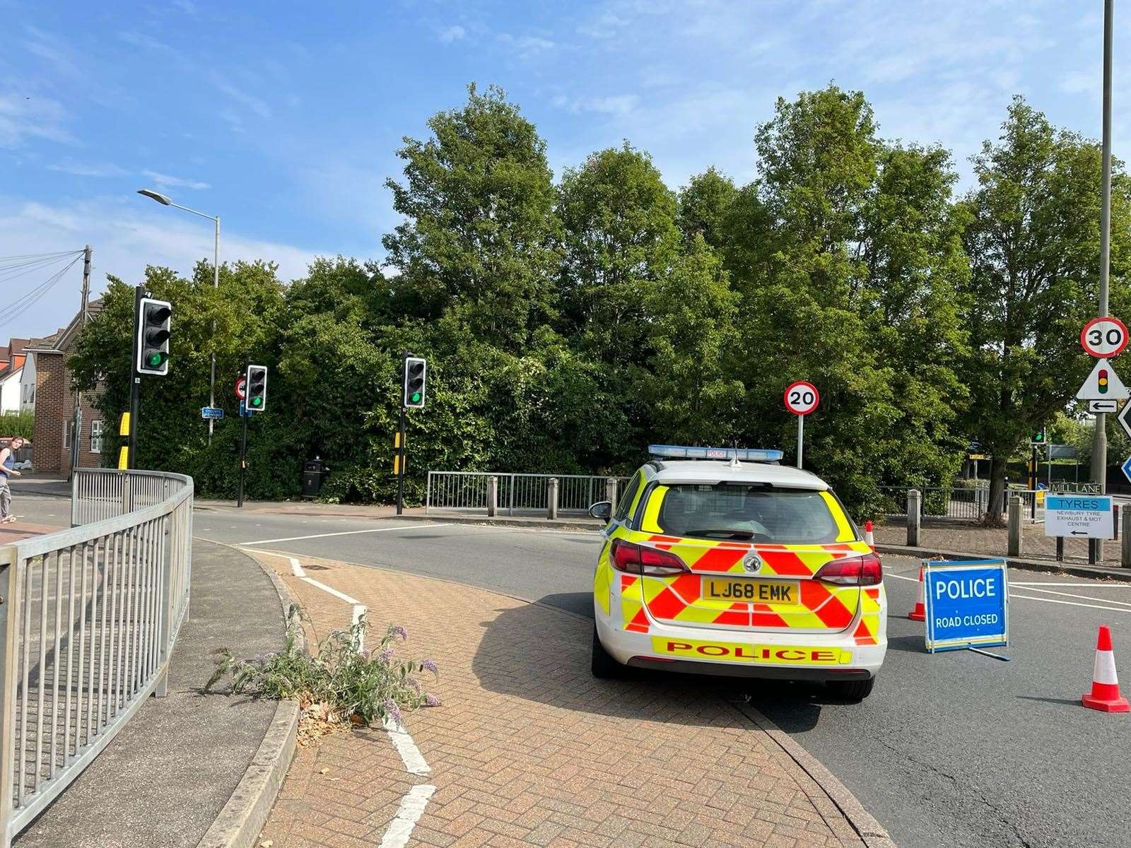 police road closures near me