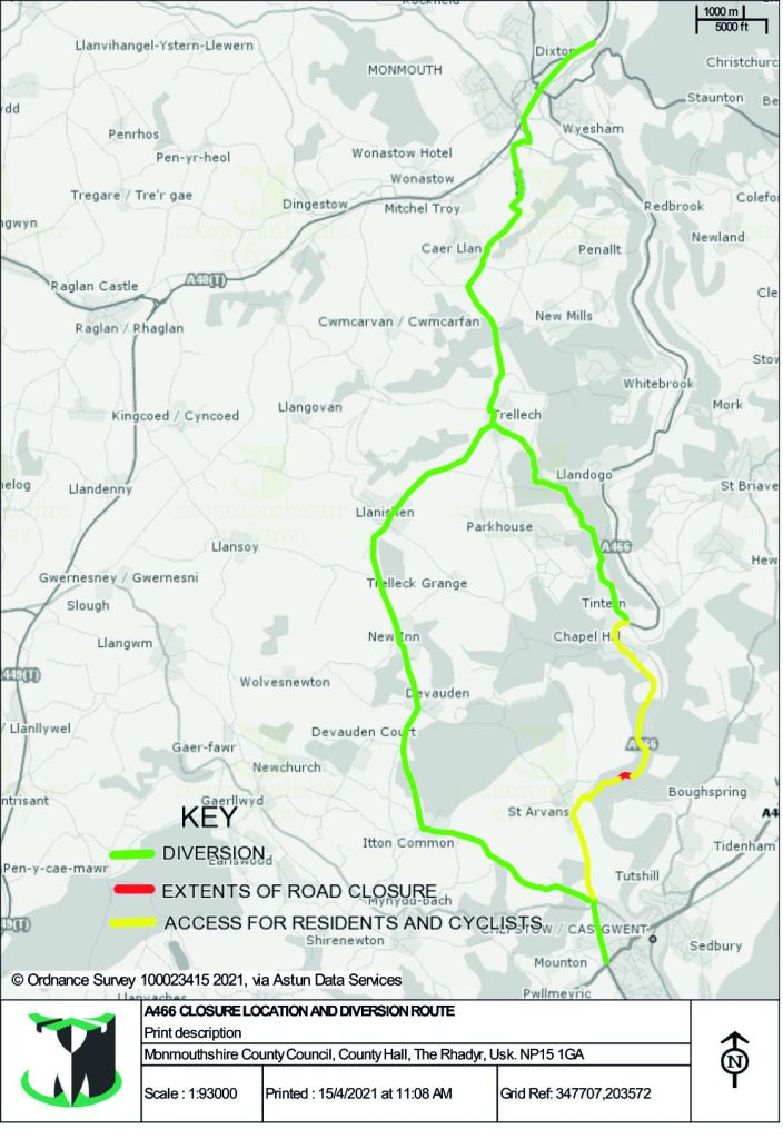 road closure updates